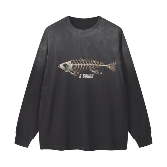 BAITE Bone Scale Gradient Vintage Washed Tee